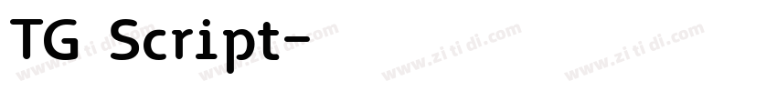 TG Script字体转换